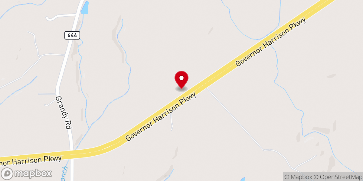 Map showing location of Paradise AME Zion Church