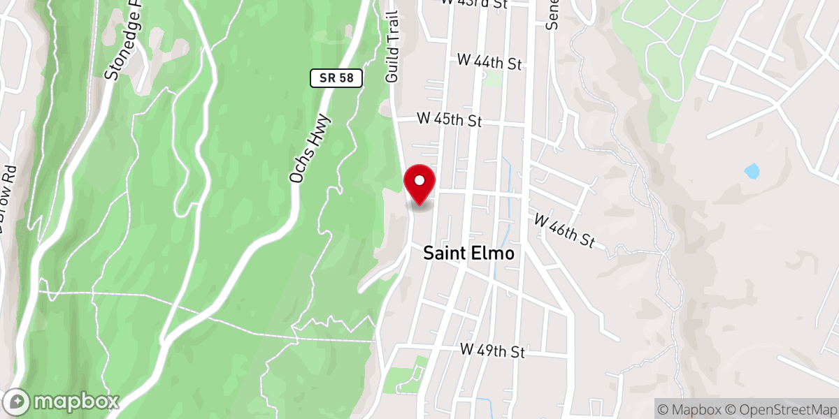 Map showing location of Iglesia Evangelica C a Alfa Y Omega Inc