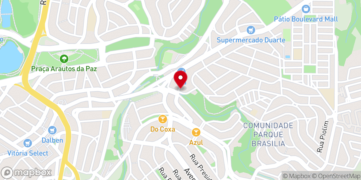 Map showing location of Assembleia de Deus Ministério Vida Real