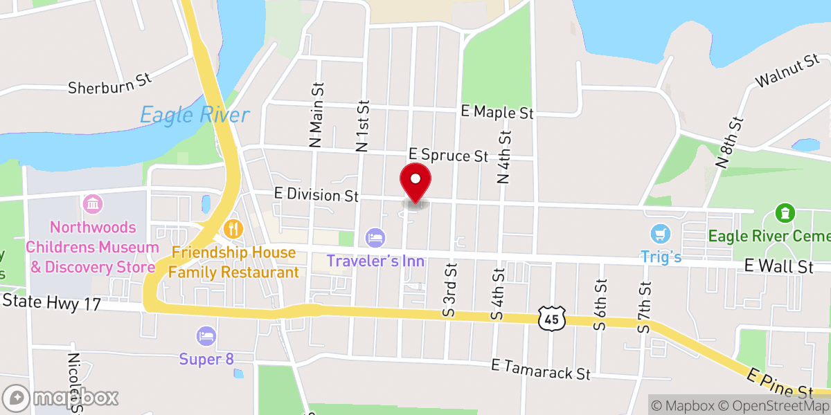 Map showing location of Community Bible Church