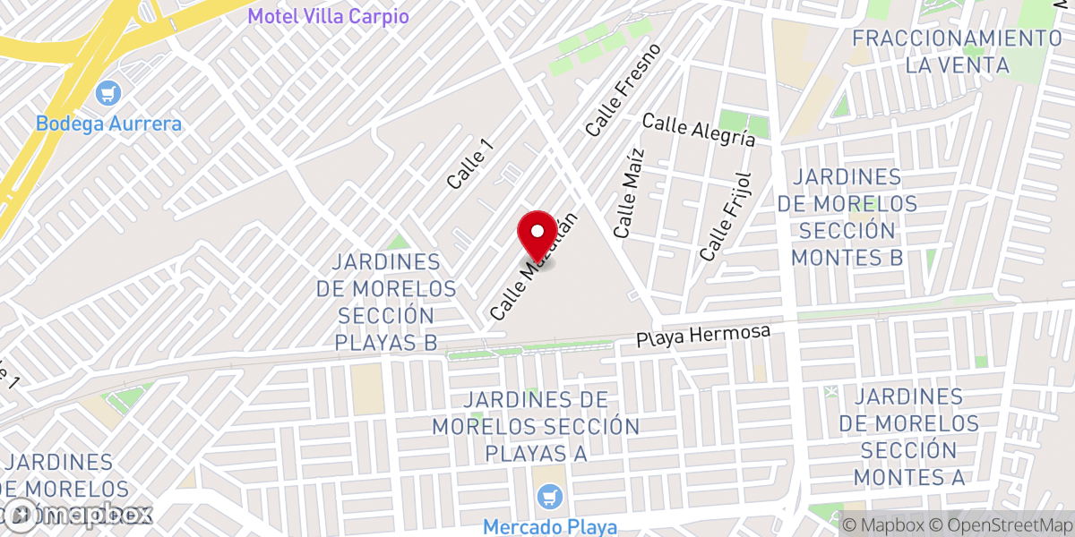 Map showing location of Parroquia de María, Madre de Dios, Diócesis de Ecatepec, A. R.