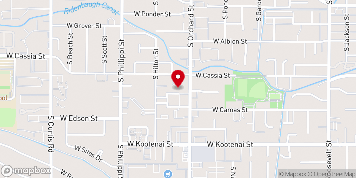 Map showing location of Good Shepherd Lutheran Church