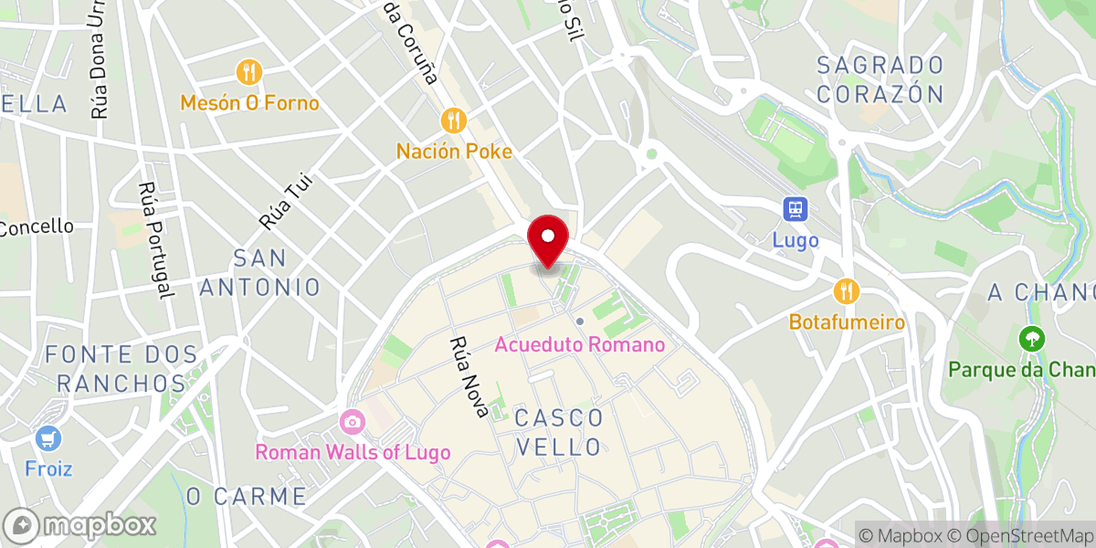 Map showing location of Iglesia de San Froilán