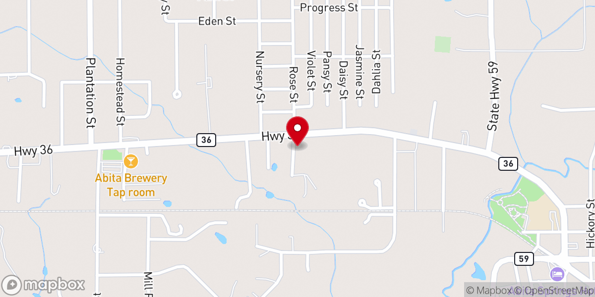 Map showing location of Pilgrim Rest Church
