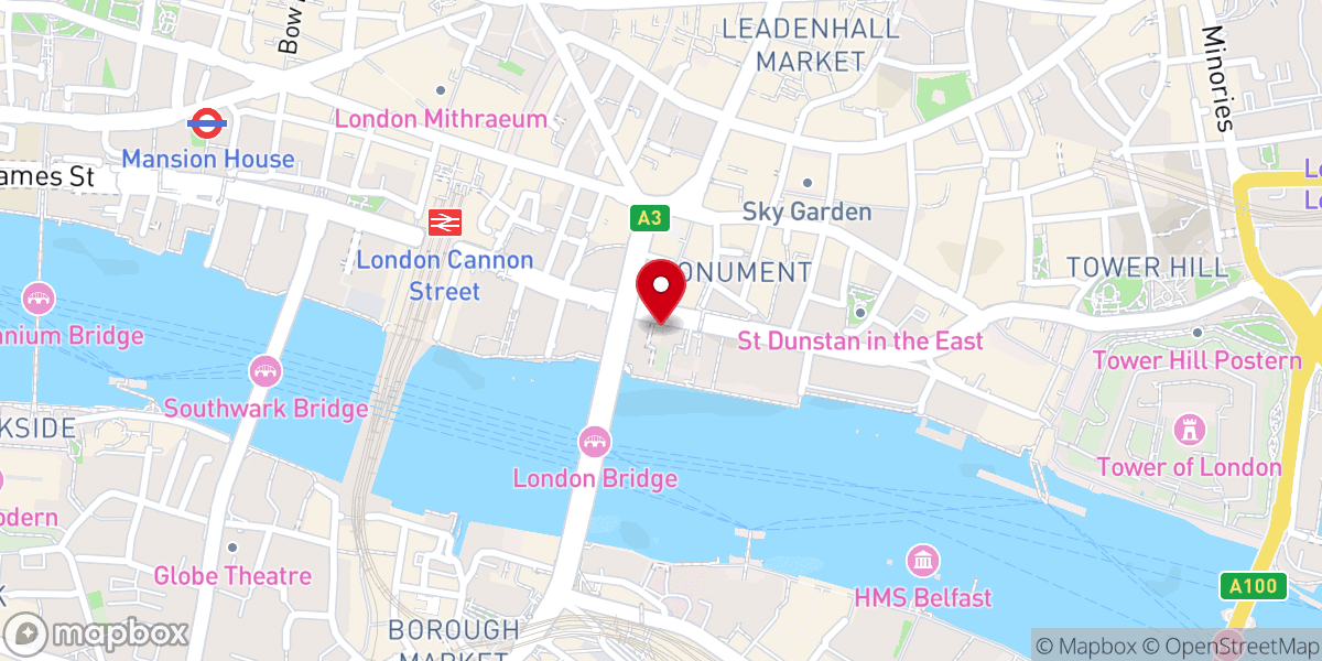 Map showing location of Church of Saint Magnus-the-Martyr