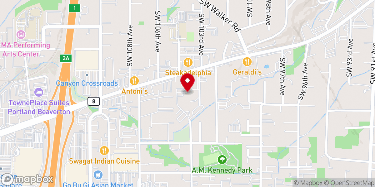 Map showing location of St Matthew Lutheran Church