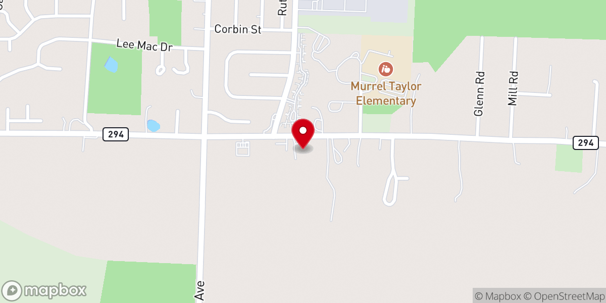 Map showing location of Military Road Baptist Church