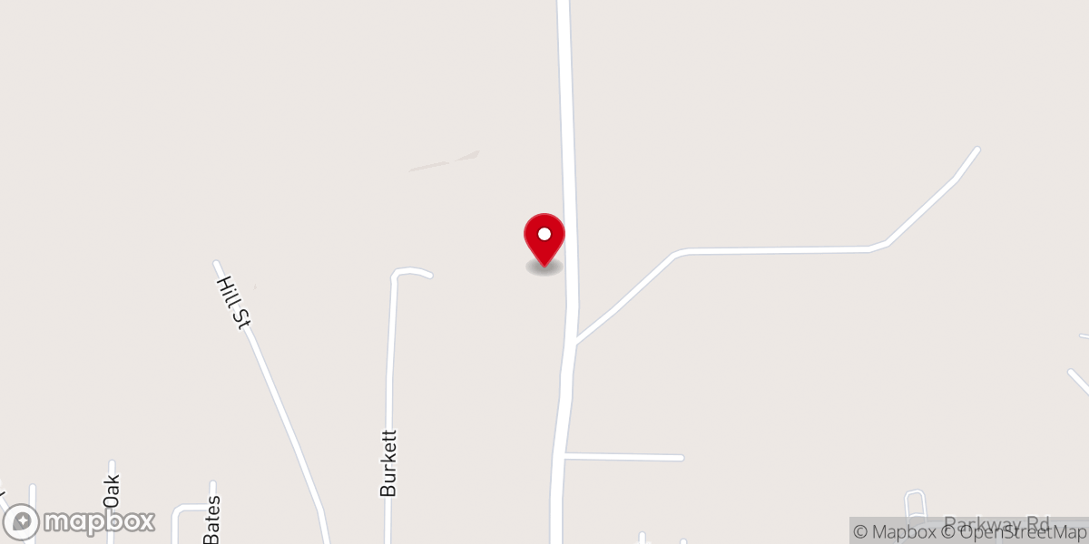 Map showing location of Kingsway Baptist Church
