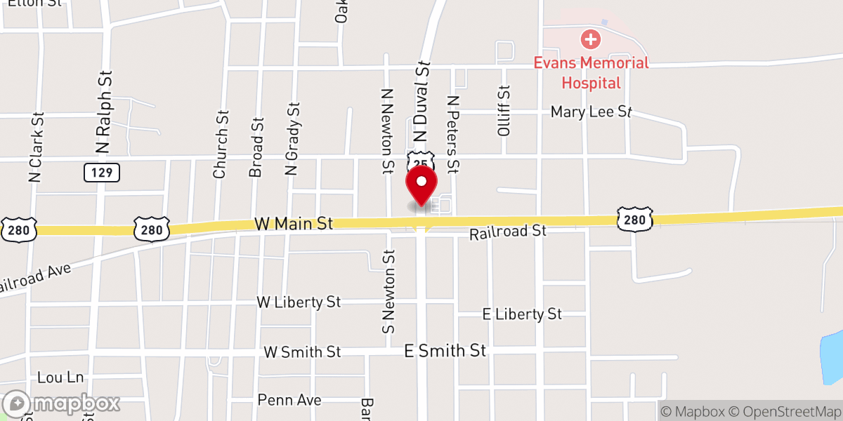Map showing location of Iglesia Bautista Ágape Mission Church
