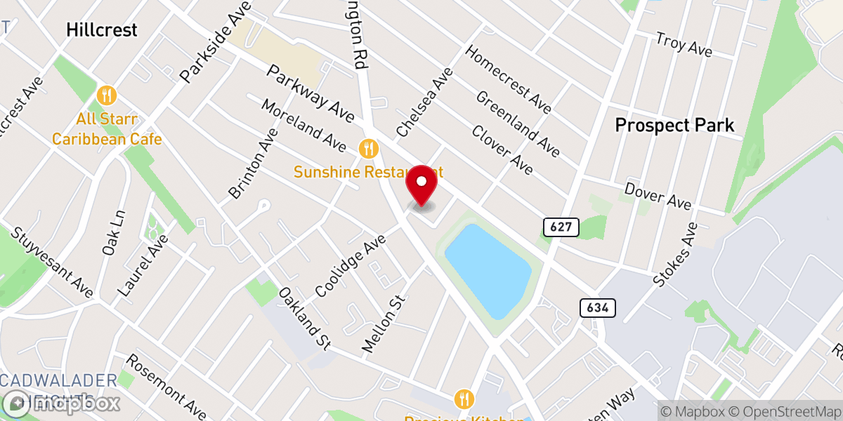 Map showing location of Shalom MBC