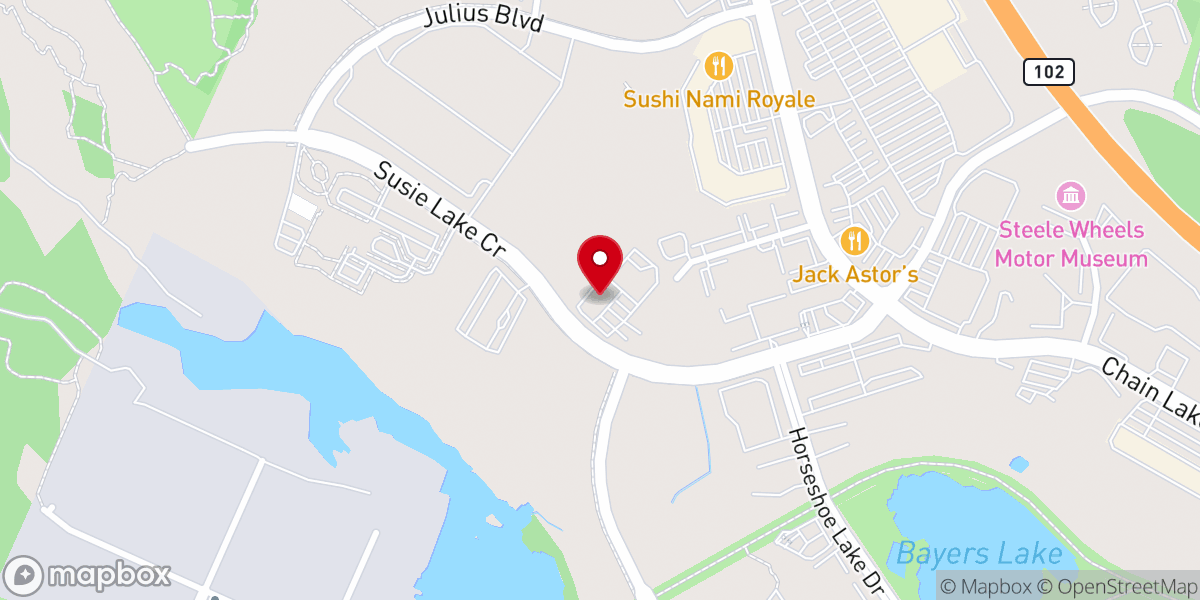 Map showing location of Mission Mart