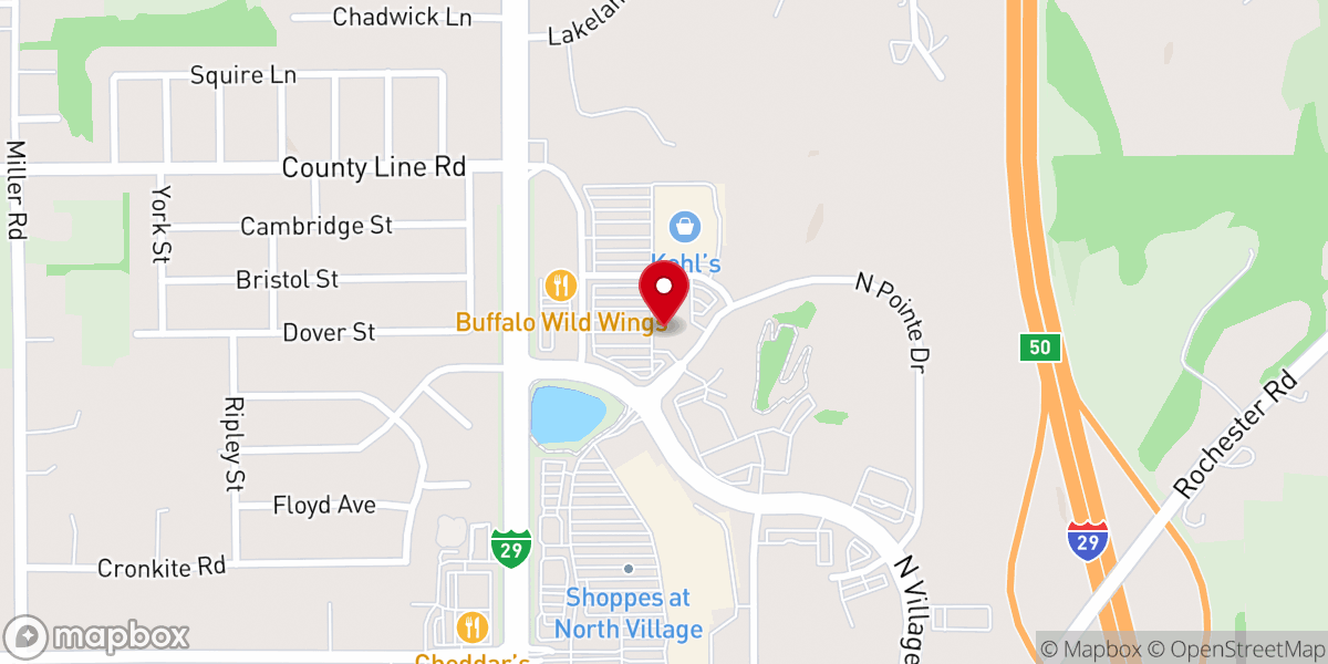 Map showing location of Current Church