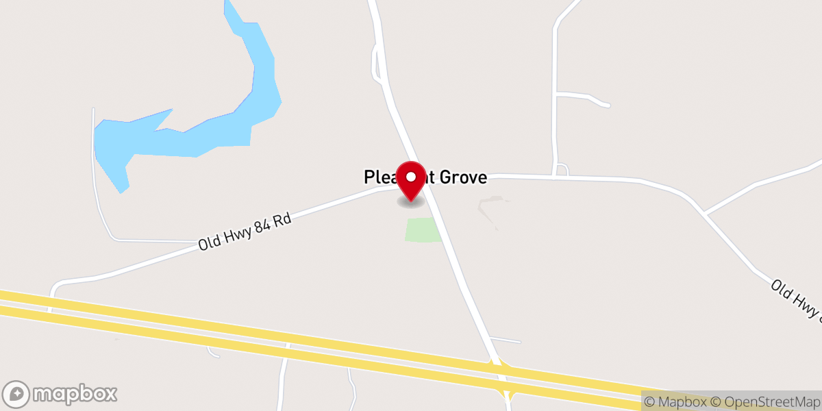 Map showing location of PLEASANT GROVE