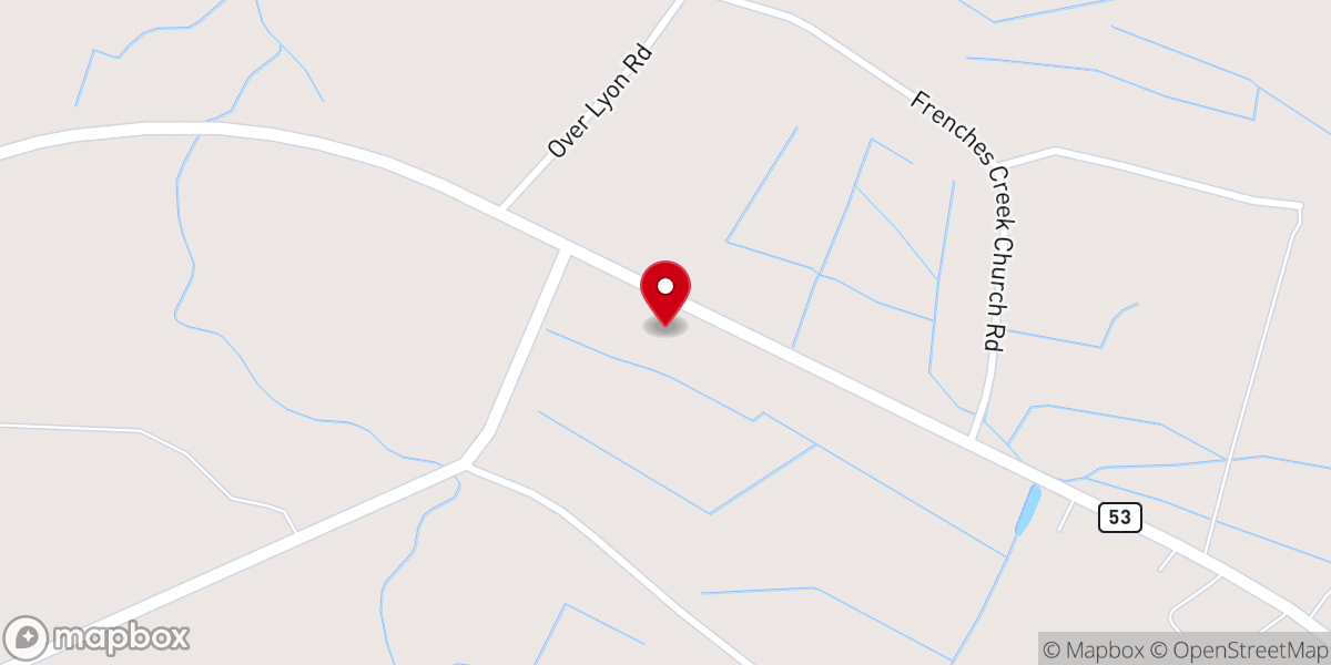 Map showing location of Trinity Chapel