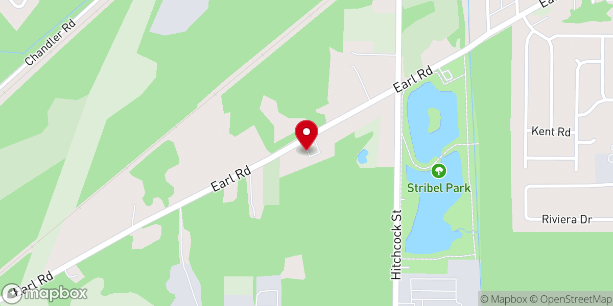 Map showing location of Michigan City Christian Church