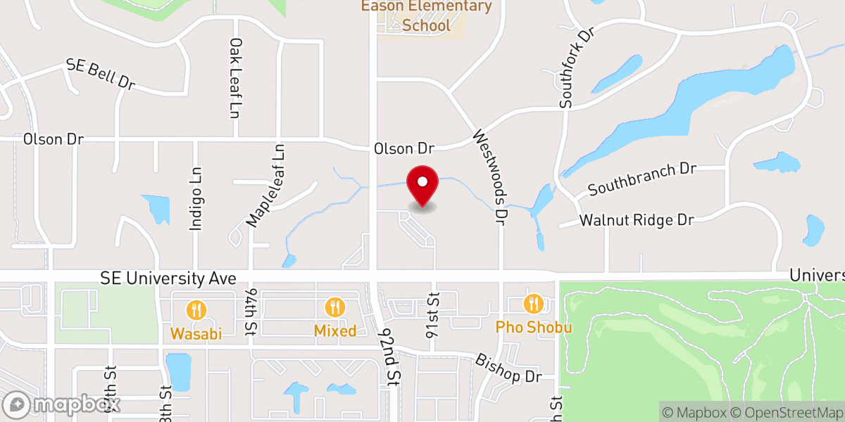 Map showing location of WayPoint Resources (formerly Waukee Area Christian Services)