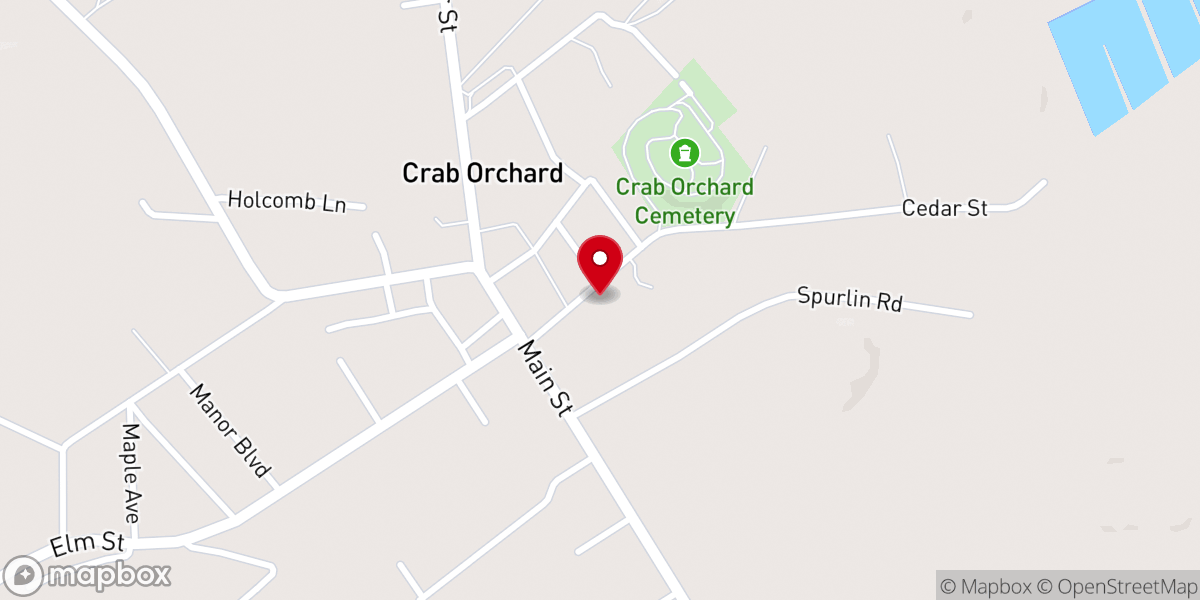 Map showing location of First Baptist Church