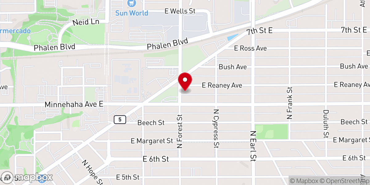 Map showing location of RAV Rios de Agua Viva church
