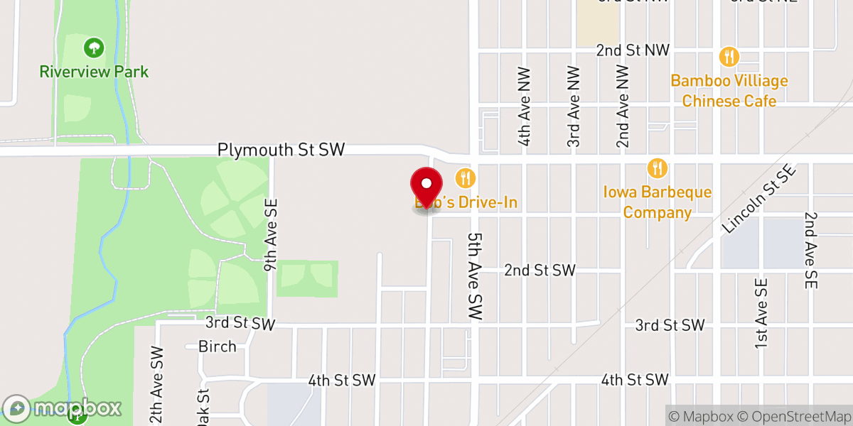 Map showing location of St James Catholic Church