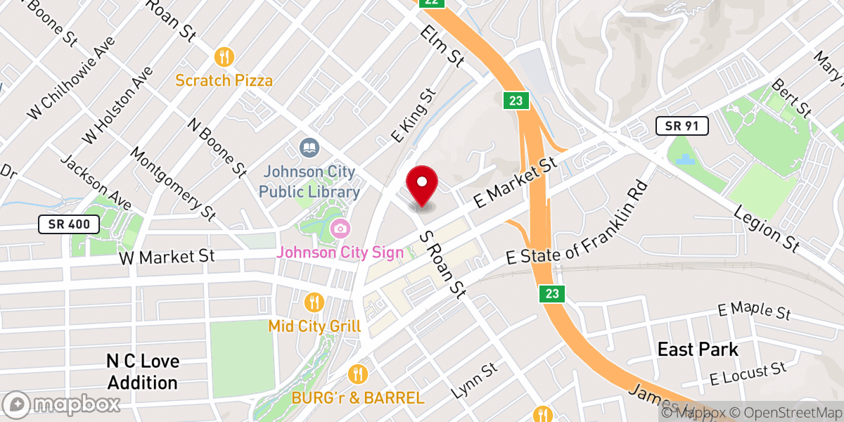 Map showing location of Munsey Memorial United Methodist Church