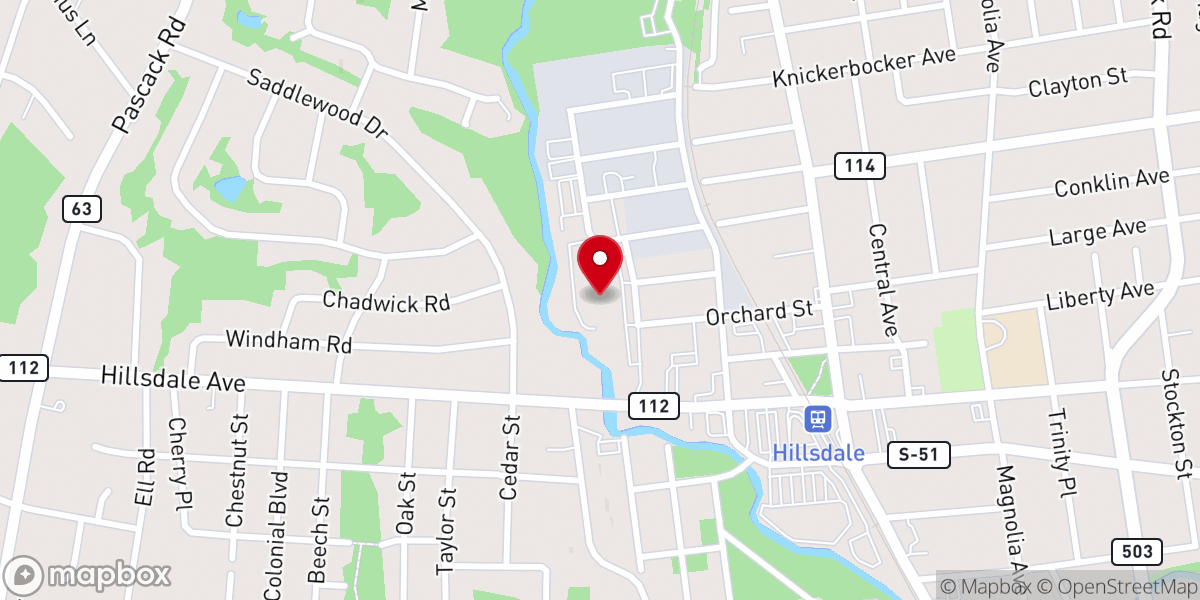 Map showing location of St John the Baptist Roman Catholic Church