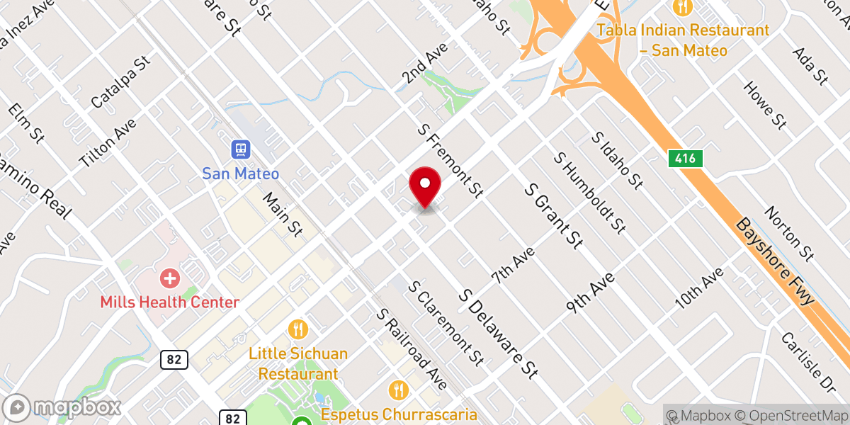 Map showing location of IPUL San Francisco