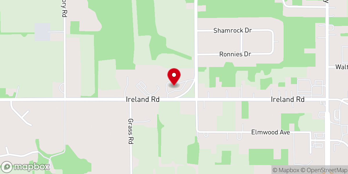 Map showing location of First English Lutheran Church