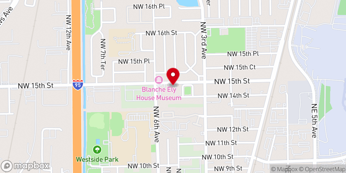 Map showing location of 15th Street Church Of Christ