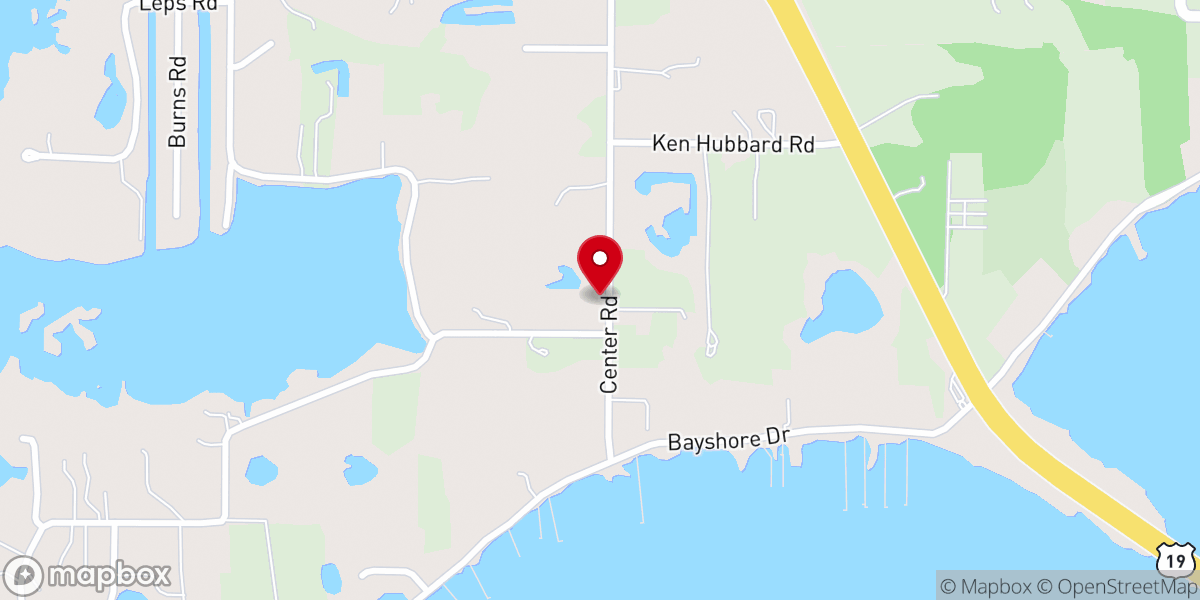 Map showing location of Terra Ceia Village Improvement Association Hall