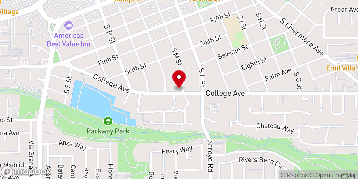 Map showing location of St. Matthews Missionary Baptist