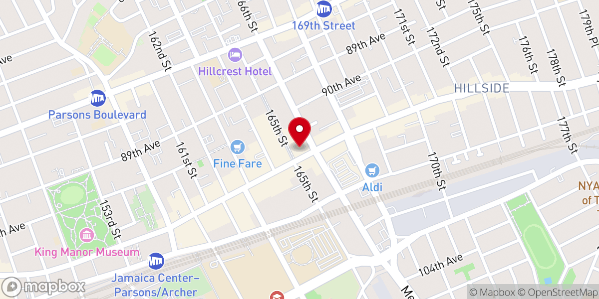Map showing location of Tabernacle of Prayer Lifeline
