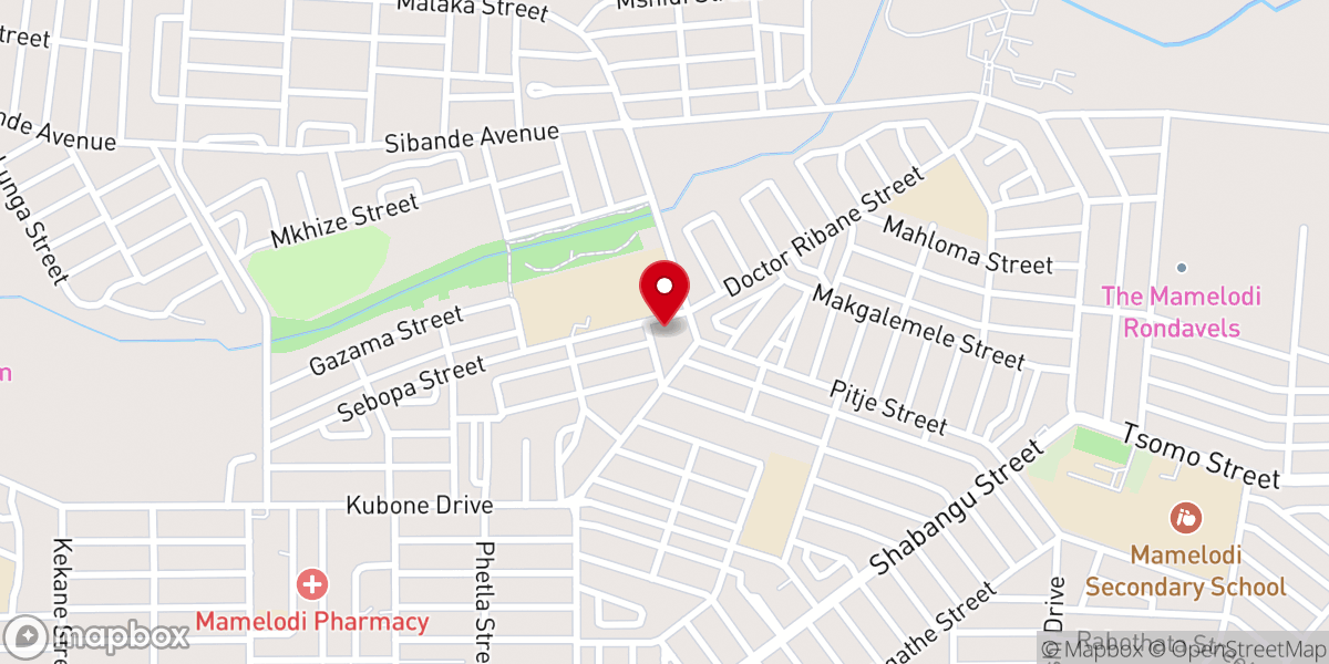 Map showing location of Mt Sinai African Methodist Episcopal Church