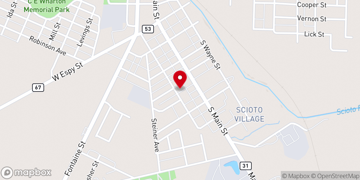 Map showing location of Community Christian Fellowship Church