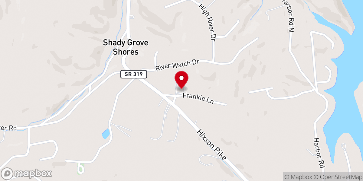 Map showing location of Sequoyah Church of God