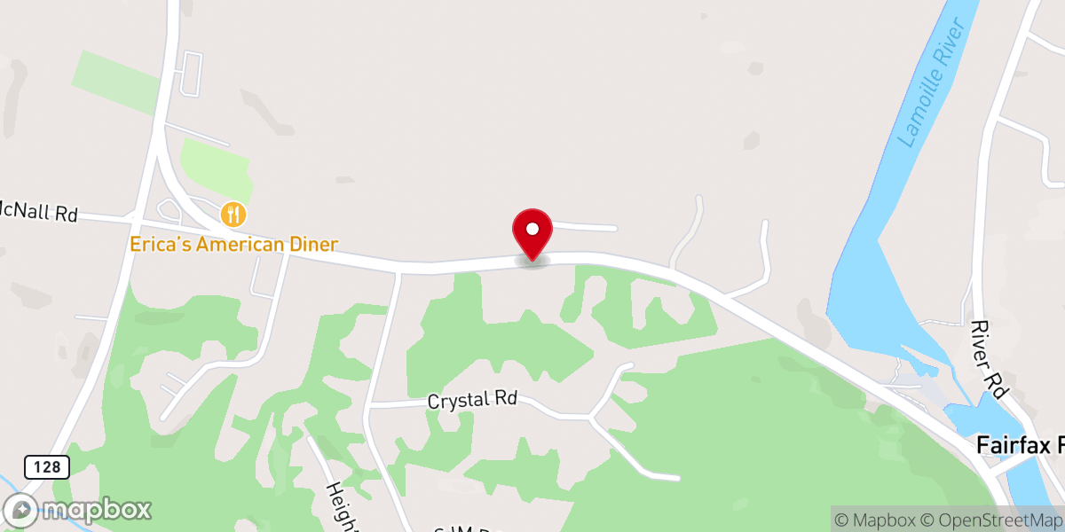 Map showing location of Minor's Country Store