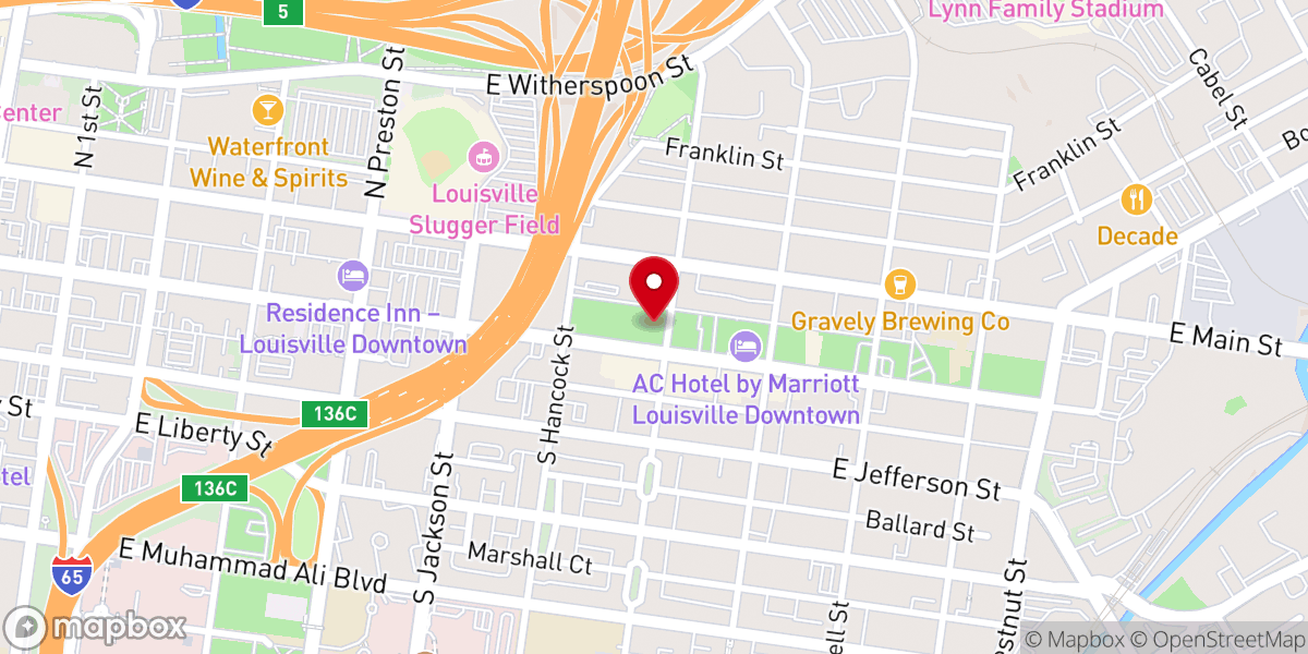 Map showing location of St. John United Church of Christ