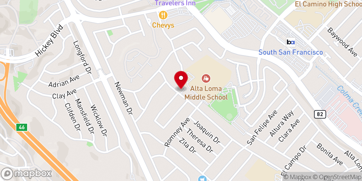 Map showing location of Grace Covenant Church