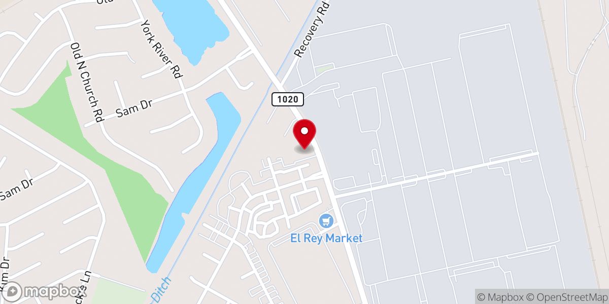 Map showing location of Grace Community Baptist Church