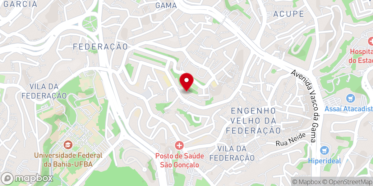 Map showing location of Paróquia São Brás