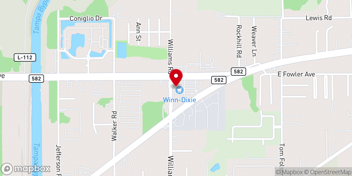 Map showing location of Tabernacle Of Praise at Tampa Bay