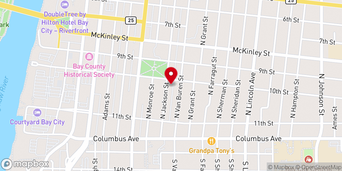 Map showing location of New Beginnings Church
