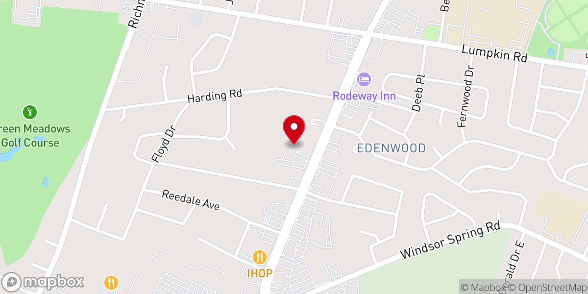 Map showing location of Fleming Baptist Church