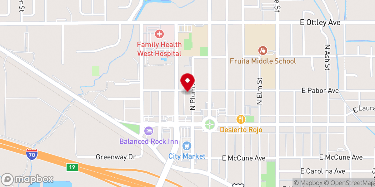 Map showing location of Fruita Seventh-Day Adventist