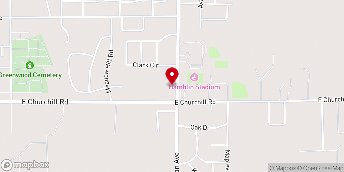 Map showing location of Living Manna Church