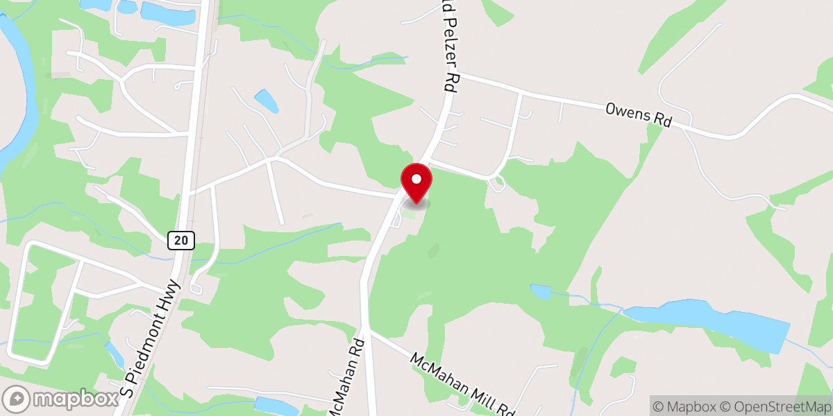 Map showing location of Rehoboth Baptist Church