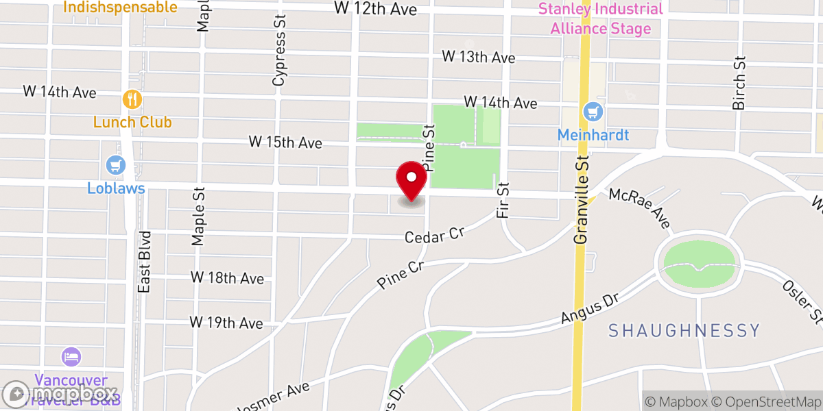 Map showing location of Fairview Baptist Church