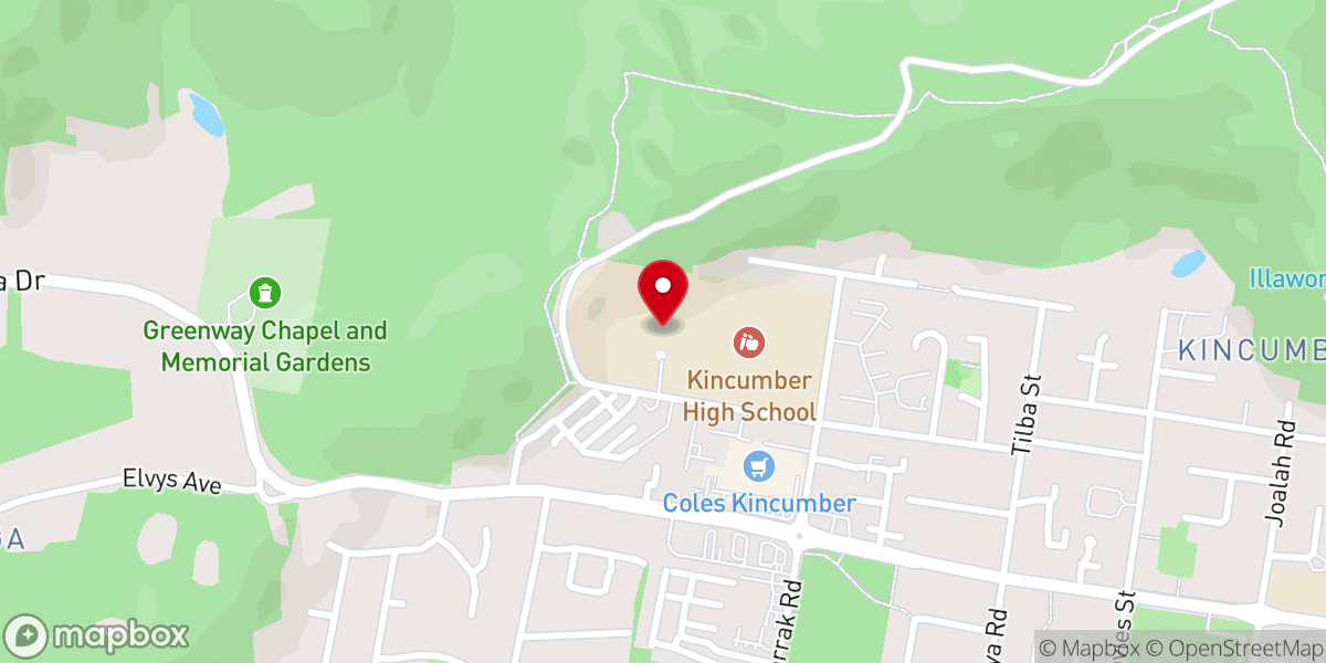 Map showing location of Holy Spirit Catholic Church Kincumber