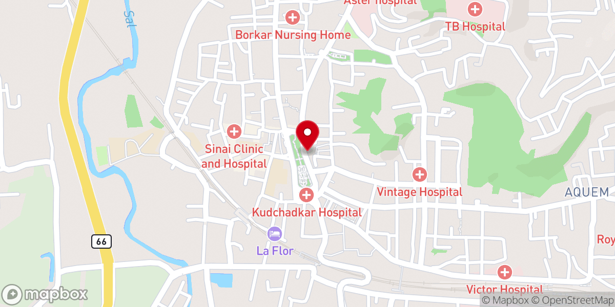 Map showing location of MALAYALAM CHURCH (IPC EMMANUEL ASSEMBLY, MARGAO -GOA)