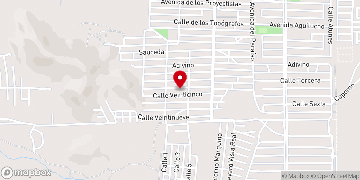 Map showing location of Misión Bautista En Cristo Hay Esperanza