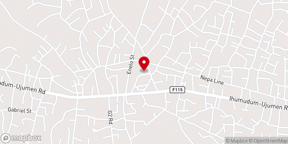 Map showing location of St. Gabriel Catholic Church